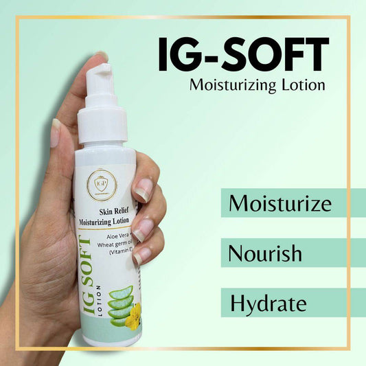 IGP MEDI VENTURES  IG-SOFT LOTION | Moisturizes and nourishes the skin | For all skin types | 100gm