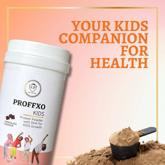 IGP MEDI VENTURES  PROFFXO KIDS | Protein supplement for kids | Chocolate Flavour | 200gm