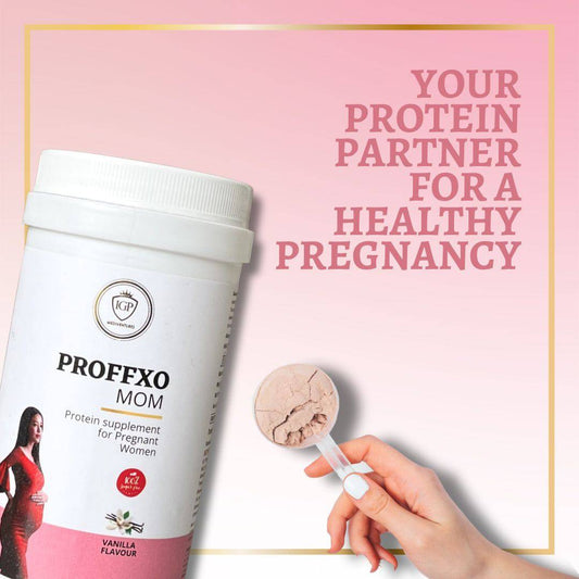 IGP MEDI VENTURES  PROFFXO MOM | Protein supplement for pregnant women | Vanilla Flavor | 200gm