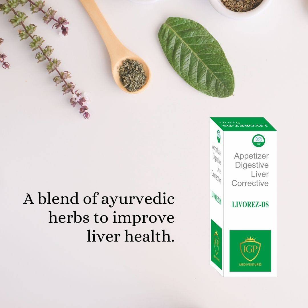 IGP MEDI VENTURES  LIVOREZ-DS | Herbal elixir to improve liver health, 200ml