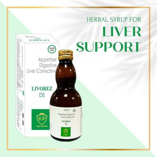 IGP MEDI VENTURES  LIVOREZ-DS | Herbal elixir to improve liver health, 200ml