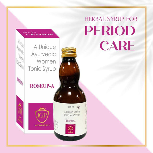 IGP MEDI VENTURES  ROSEUP-A Syrup | Herbal elixir for menstrual irregularities in women, 200ml